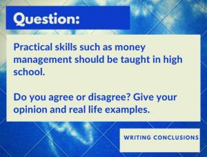 IELTS conclusion question