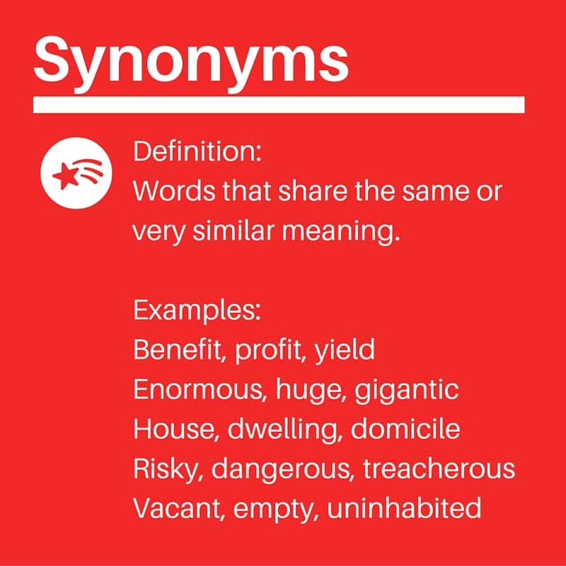 Synonyms Lesson for Kids: Definition & Examples - Video & Lesson